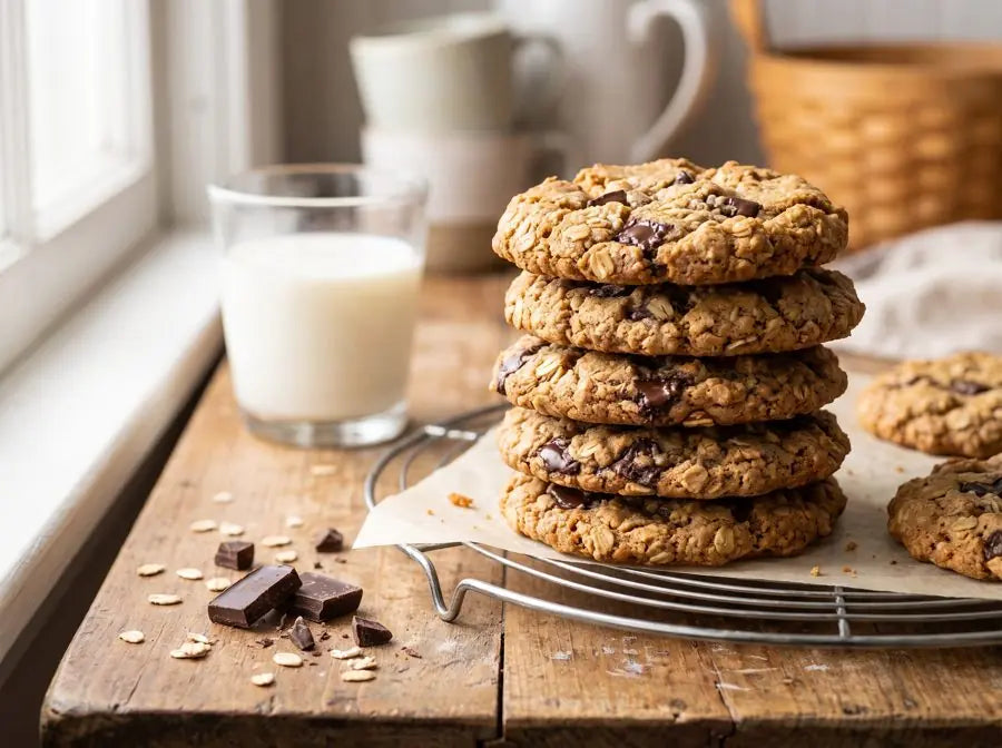 Cookies de avena y chocolate