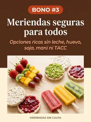 Portada Bono #3: Meriendas sin alérgenos comunes