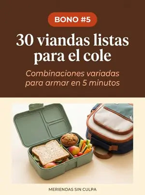 Portada Bono #5: 30 viandas listas para el cole